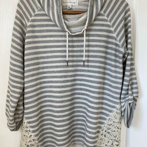 French Laundry Cowl Neck Pullover